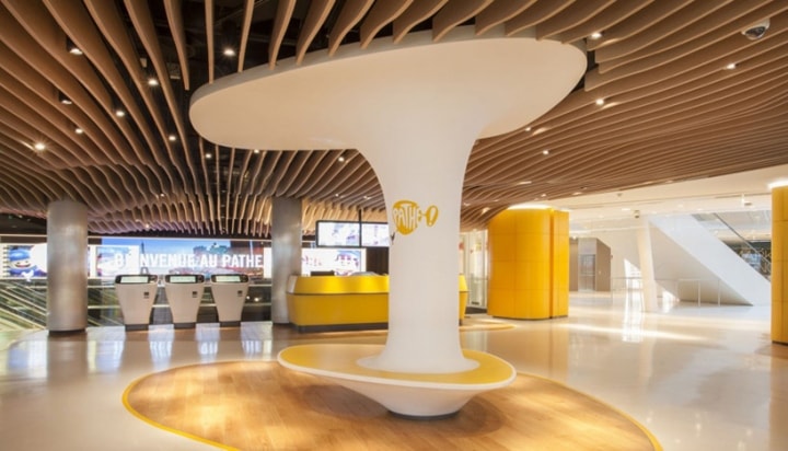 電影院售票大廳裝修設(shè)計效果圖