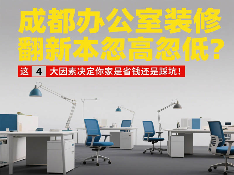 成都辦公室裝修翻新成本忽高忽低？這 4 大因素決定你家是省錢還是踩坑！